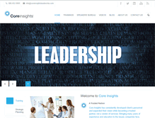 Tablet Screenshot of coreinsightsleadership.com